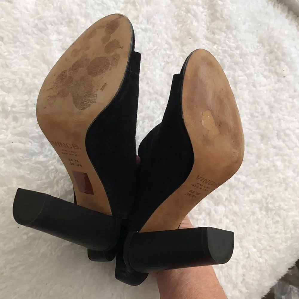 Vince peeptoe suede